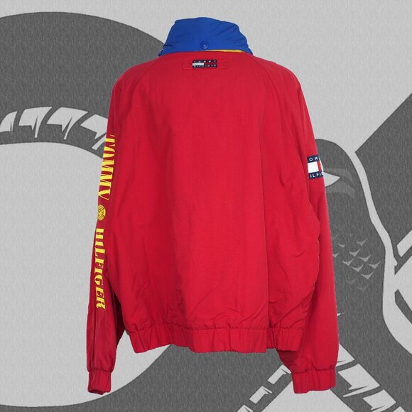 Tommy Hilfiger Sailing Jacket Vintage 1990s Fleece Lined Men's XL - Picture 3 of 6